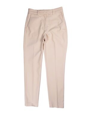H&M Cream Ankle Trousers Womens Size 4 Straight Leg Work Pants